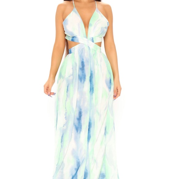 Fashion Nova | Dresses | Tie Dye Maxi Dress | Poshmark